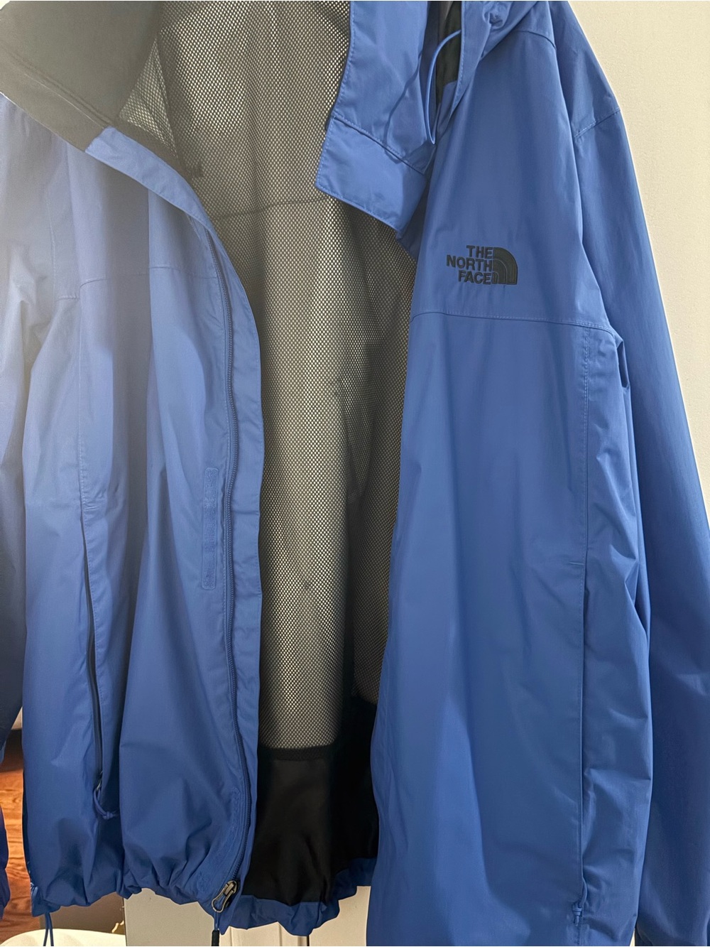 The North Face Men's Royal Blue Rain Jacket with Hood
